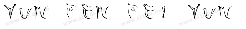 YUN FEN FEI YUN TI字体字体转换